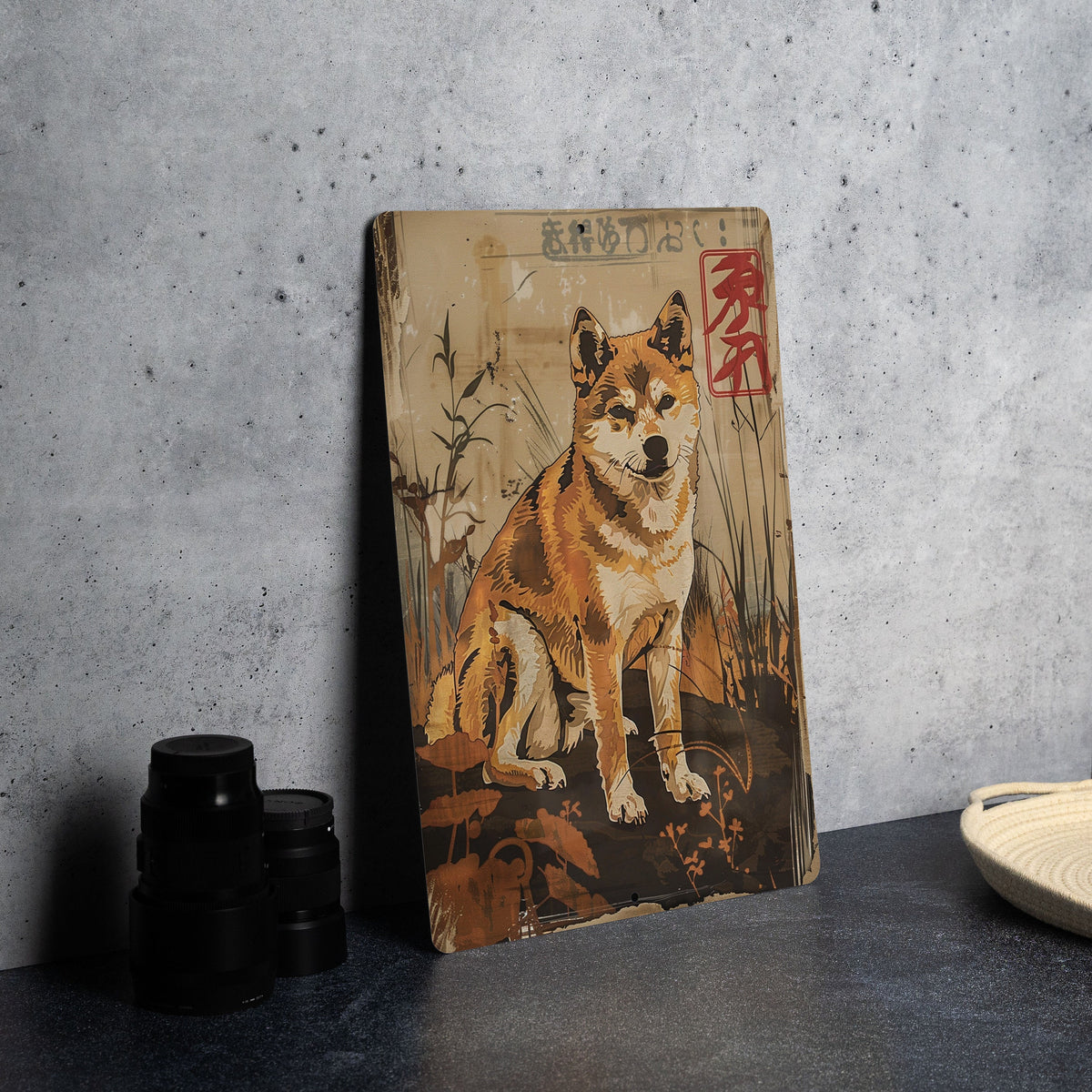 Shiba Inu Vintage Metal Sign, Dog Lovers Decor, Retro Wall Art, Pet Signage, Unique Gift Idea — photo 1