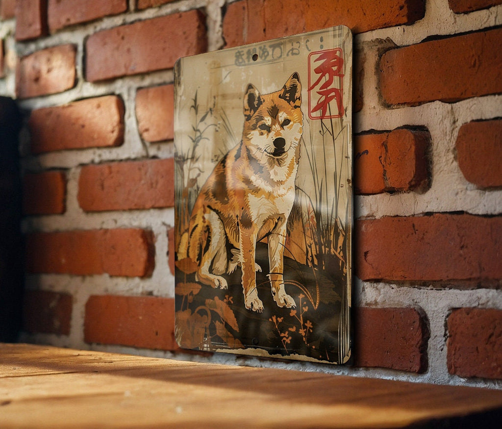 Shiba Inu Vintage Metal Sign, Dog Lovers Decor, Retro Wall Art, Pet Signage, Unique Gift Idea — photo 5