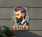 Barber Shop Metal Sign, Vintage Style Decor, Funny Wall Art, Barber Gift Idea, Salon Decorations — photo 3
