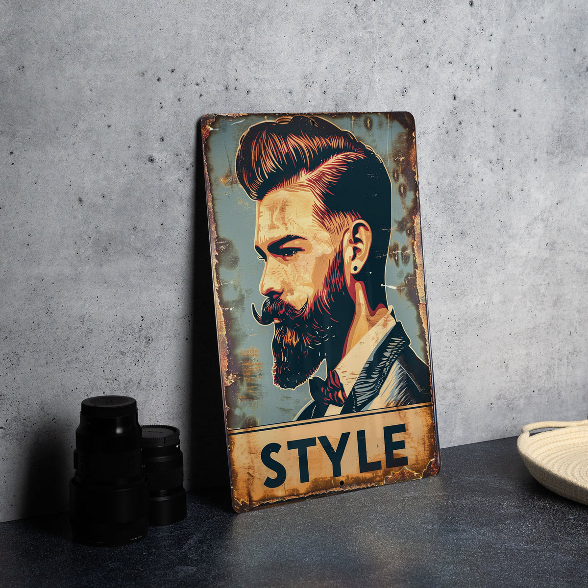 Barber Shop Metal Sign, Vintage Style Decor, Funny Wall Art, Barber Gift Idea, Salon Decorations — photo 4