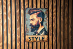 Barber Shop Metal Sign, Vintage Style Decor, Funny Wall Art, Barber Gift Idea, Salon Decorations — photo 5