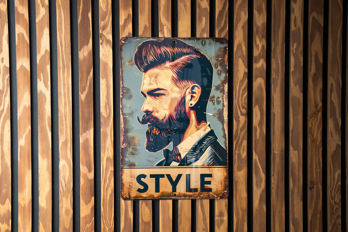 Barber Shop Metal Sign, Vintage Style Decor, Funny Wall Art, Barber Gift Idea, Salon Decorations — photo 5