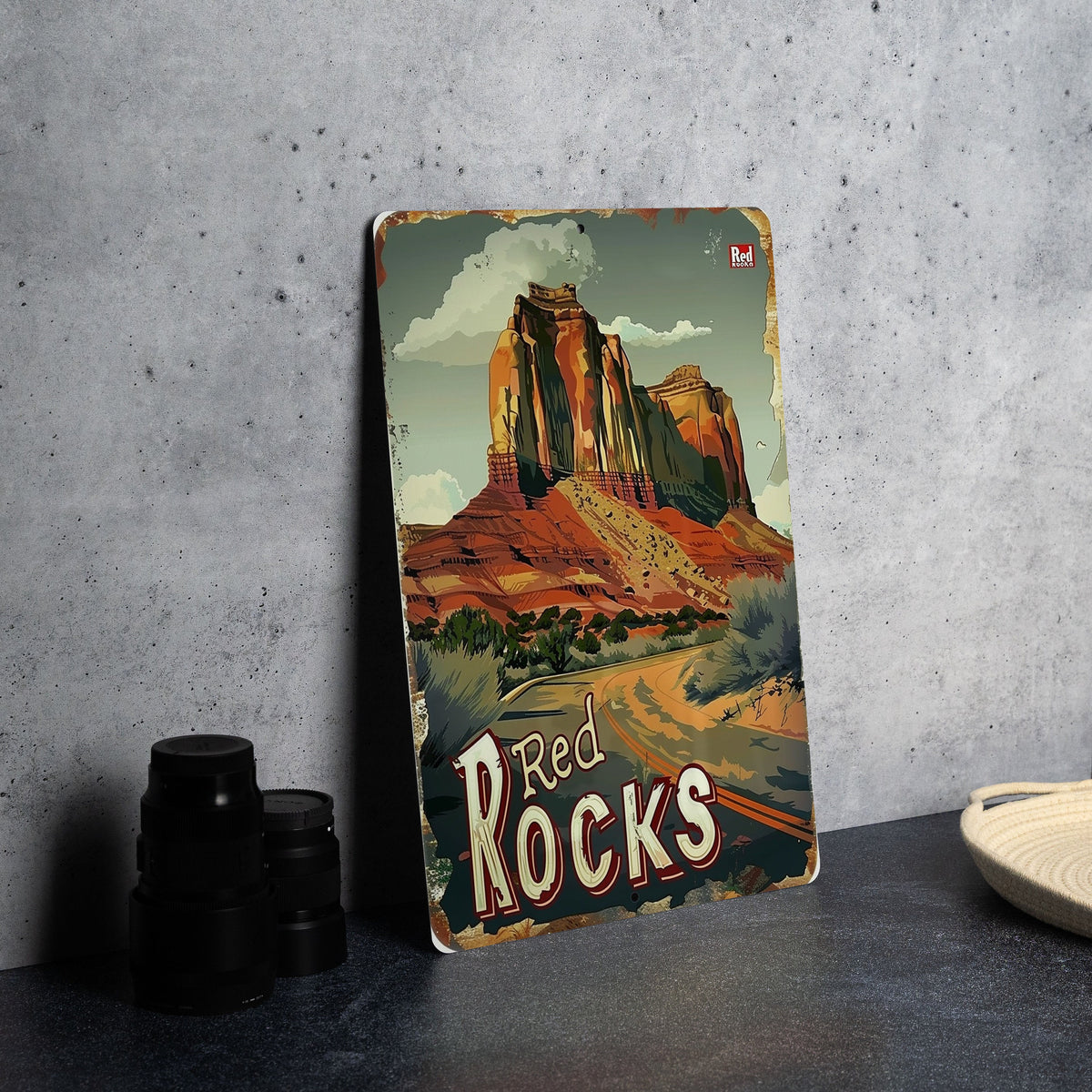 Capitol Reef Metal Sign, Utah Park Decor, Red Rocks Scenery, Vintage Gift Idea, Outdoor Wall Art — photo 2