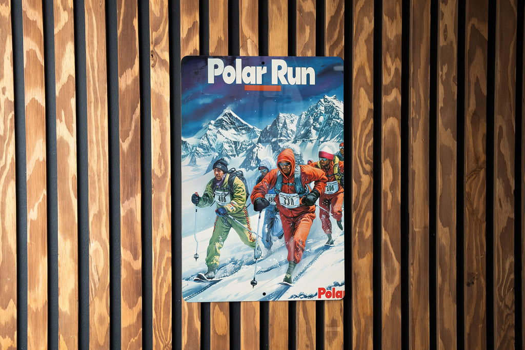 Antarctic Ice Marathon Metal Sign, Polar Run Decor, Extreme Sport Wall Art, Vintage Metal Poster, Home Decoration — photo 2