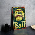 Metal Sign, Boston Baseball, Play Ball Tradition, Vintage Funny, Home Decor — photo 1