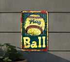 Metal Sign, Boston Baseball, Play Ball Tradition, Vintage Funny, Home Decor — photo 3