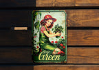 Retro Garden Sign, Metal Garden Decor, Vintage Gardening Sign, Outdoor Wall Art, Grow Green Plaque — photo 1
