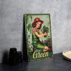 Retro Garden Sign, Metal Garden Decor, Vintage Gardening Sign, Outdoor Wall Art, Grow Green Plaque — photo 5