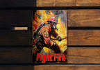 Vintage Firefighter Sign, Metal Wall Decor, Firefighter Gift, Fire Station Art, Firefighter Home Decor — photo 1