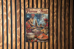 Indian Spice Journey Sign, Flavor Trail Decor, Culinary Discovery Art, Vintage Kitchen Sign, Metal Sign — photo 1