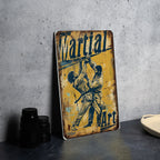 Brazilian Jiu-Jitsu Sign, Martial Art Decor, Combat Skills Display, Vintage Metal Sign, BJJ Wall Art — photo 5