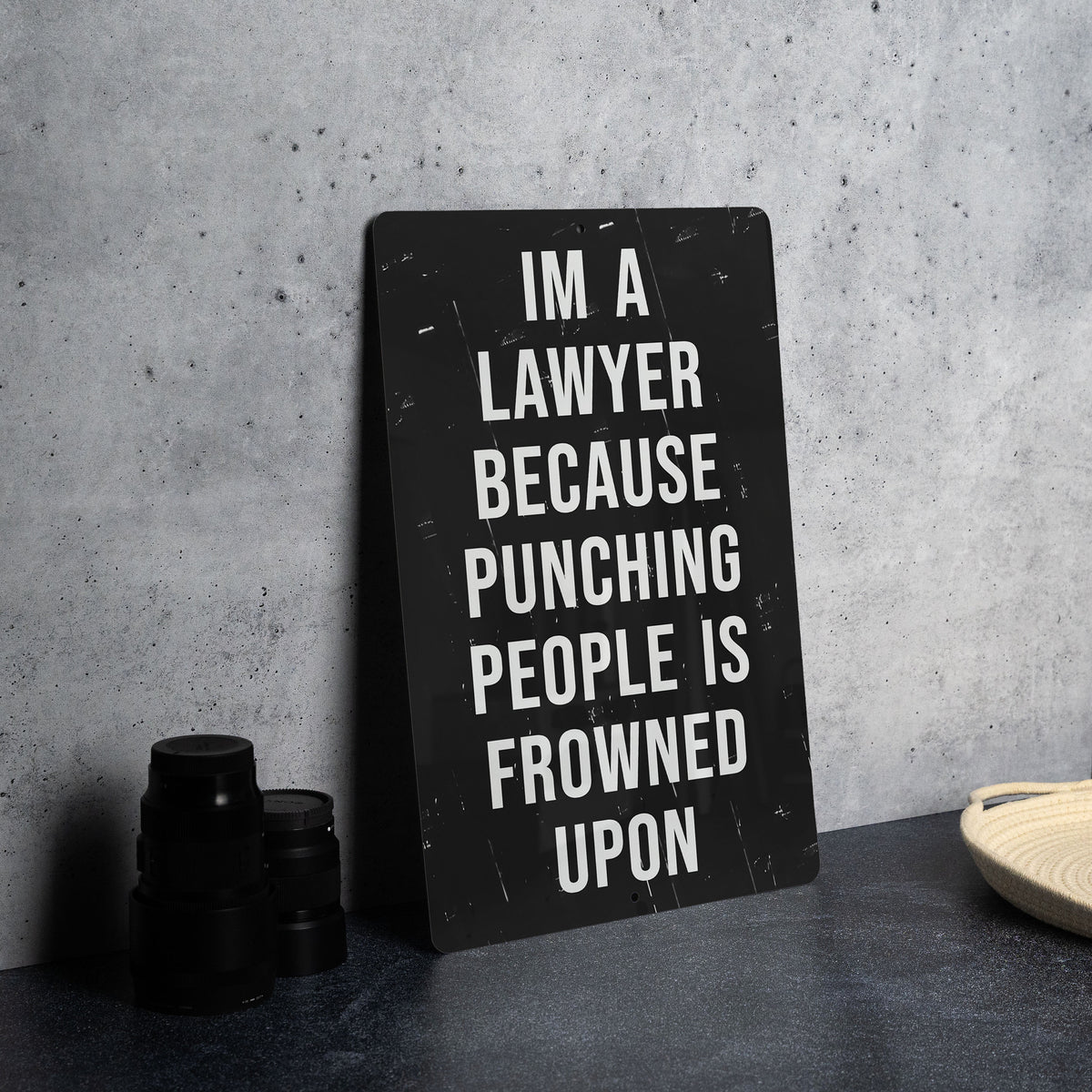 Im A Lawyer Metal Sign, Legal Humor Decor, Office Wall Art, Lawyer Gift Idea, Funny Attorney Sign — photo 1