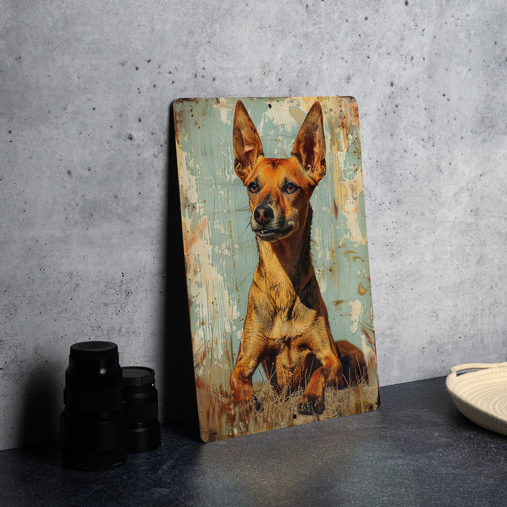 Cirneco dell’Etna Vintage Style Metal Sign, Gift Idea, Home Decor, Wall Art, Dog Lover — photo 1