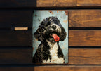 Portuguese Water Dog Sign, Vintage Metal Decor, Retro Wall Art, Dog Lover Gift, Home Decoration — photo 1