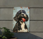 Portuguese Water Dog Sign, Vintage Metal Decor, Retro Wall Art, Dog Lover Gift, Home Decoration — photo 4