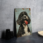 Portuguese Water Dog Sign, Vintage Metal Decor, Retro Wall Art, Dog Lover Gift, Home Decoration — photo 5