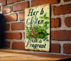 Herb Garden Metal Sign, Vintage Style, Fresh & Fragrant, Garden Tools, Gift Idea — photo 4