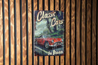 Classic Cars Metal Sign, Vintage Road Signs, Drive the Dream Decor, Funny Wall Art, Retro Garage Decor — photo 5