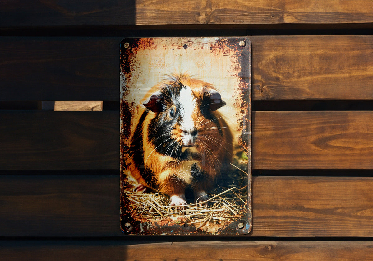 Abyssinian Guinea Pig Metal Sign, Vintage Style Decor, Wall Art, Gift Idea, Home Decoration — photo 3