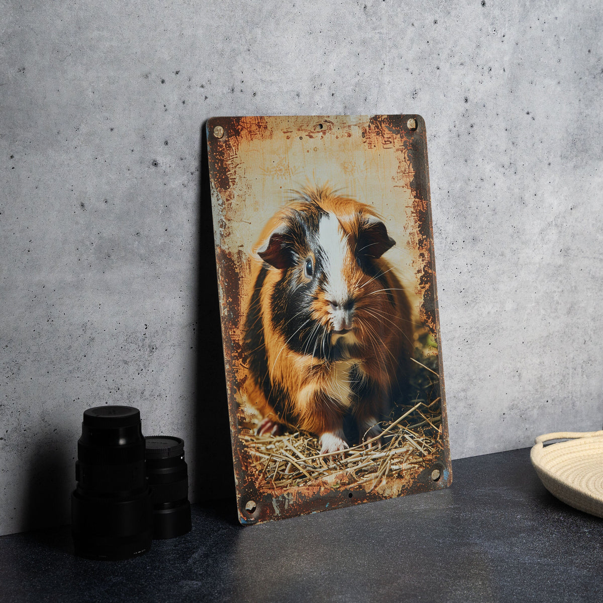 Abyssinian Guinea Pig Metal Sign, Vintage Style Decor, Wall Art, Gift Idea, Home Decoration — photo 5