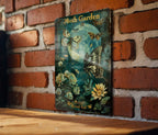 Moth Garden Vintage Sign, Moths and Moonlight, Mysterious Beauty, Funny Metal Sign, Beautiful Vintage Style — photo 2