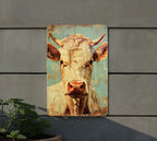 Charolais Cattle Vintage Aluminum Sign, Metal Wall Decor, Rustic Farmhouse Style, Collectible Signs, Agricultural Gift — photo 5