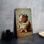 Texel Guinea Pig Metal Sign, Vintage Style Decor, Guinea Pig Gift, Wall Art, Pet Lover Sign — photo 2