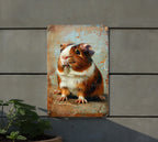 Texel Guinea Pig Metal Sign, Vintage Style Decor, Guinea Pig Gift, Wall Art, Pet Lover Sign — photo 4