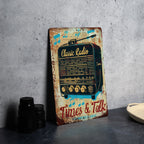 Classic Radio Metal Sign, Vintage Radio, Music Notes, Tunes & Talk, Retro Style — photo 5