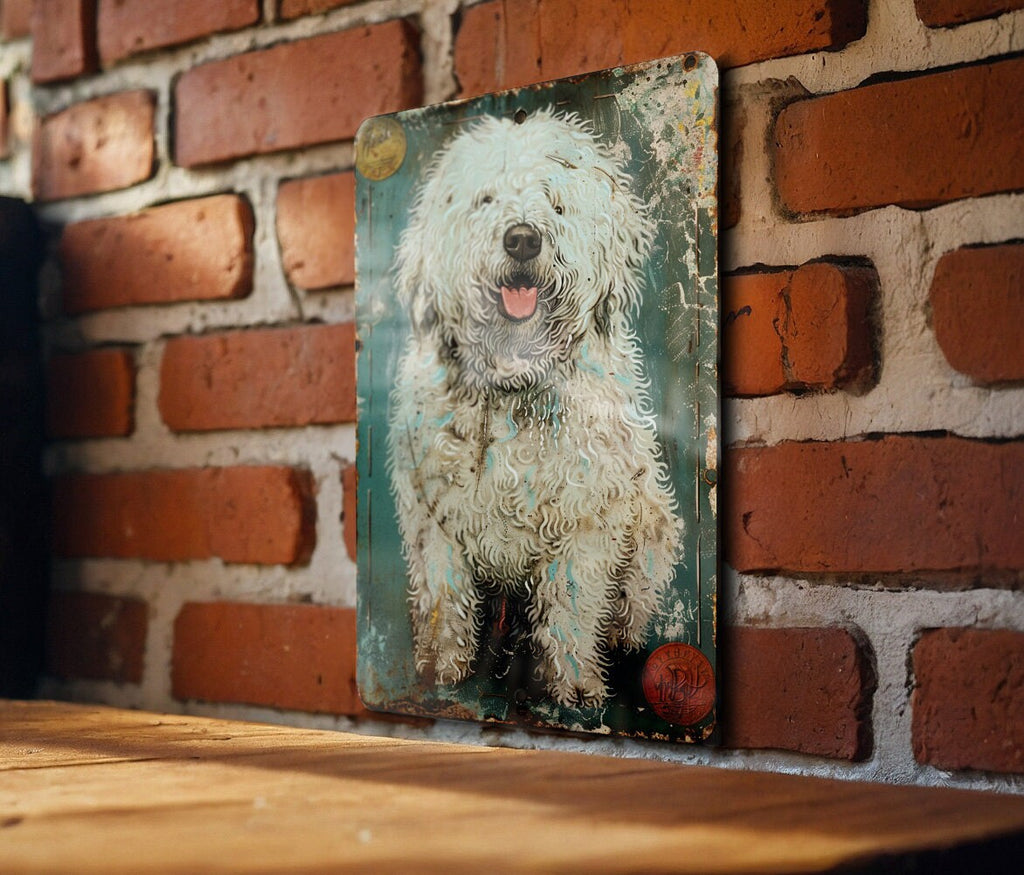 Komondor Vintage Metal Sign - Funny Dog Decor, Rustic Home Accents, Wall Art Gifts, Pet Lover Present, Unique Decoration Ideas — photo 2