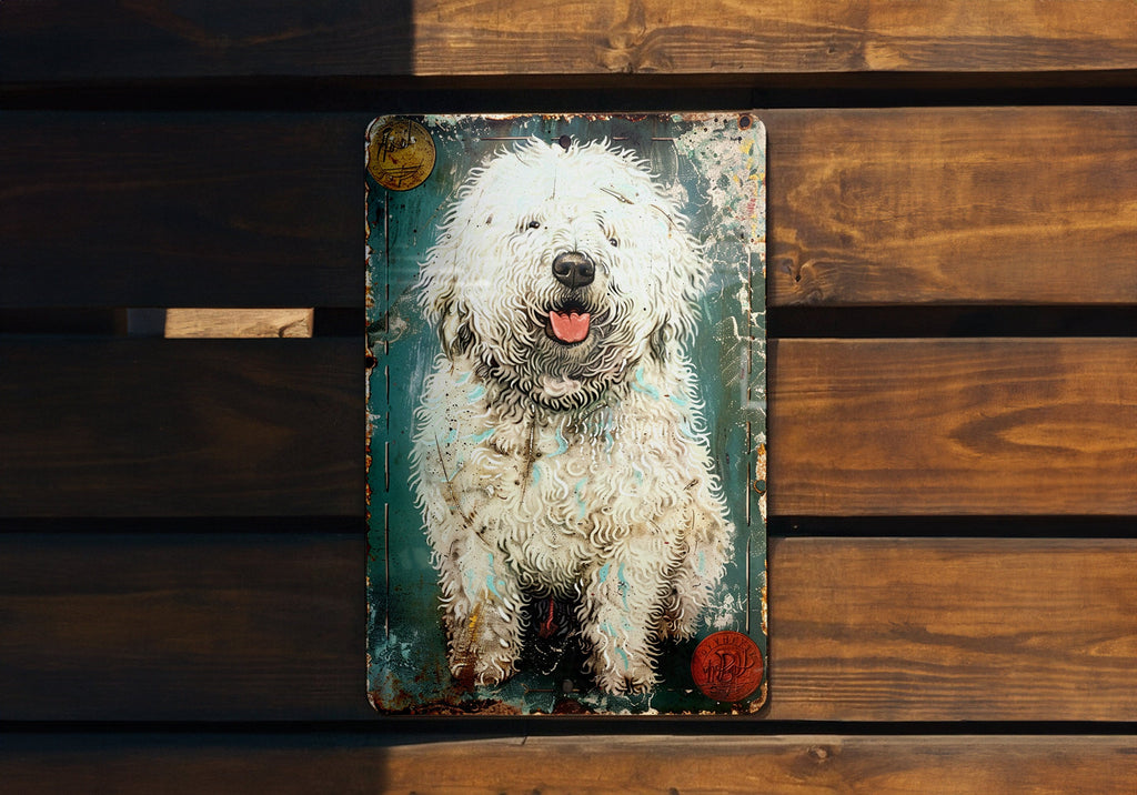 Komondor Vintage Metal Sign - Funny Dog Decor, Rustic Home Accents, Wall Art Gifts, Pet Lover Present, Unique Decoration Ideas — photo 3