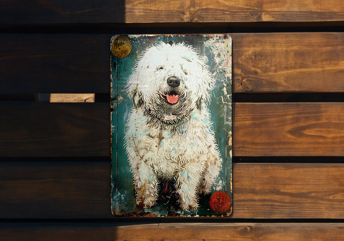 Komondor Vintage Metal Sign - Funny Dog Decor, Rustic Home Accents, Wall Art Gifts, Pet Lover Present, Unique Decoration Ideas — photo 3