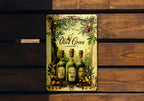 Olive Trees, Olive Oil Bottles, Fresh Pure Vintage, Funny Metal Sign, Olive Grove Decor — photo 1