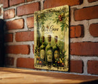 Olive Trees, Olive Oil Bottles, Fresh Pure Vintage, Funny Metal Sign, Olive Grove Decor — photo 4