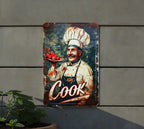 Chef COOK Vintage Style Aluminum Sign, Metal Wall Decor, Kitchen Sign, Retro Decor, Home Art — photo 5