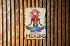 Spiritual Healing Vintage Metal Sign: Chakra Symbols, Soft Pastels, Inspirational Border, Elegant Font — photo 2