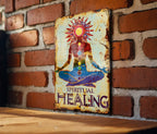 Spiritual Healing Vintage Metal Sign: Chakra Symbols, Soft Pastels, Inspirational Border, Elegant Font — photo 4