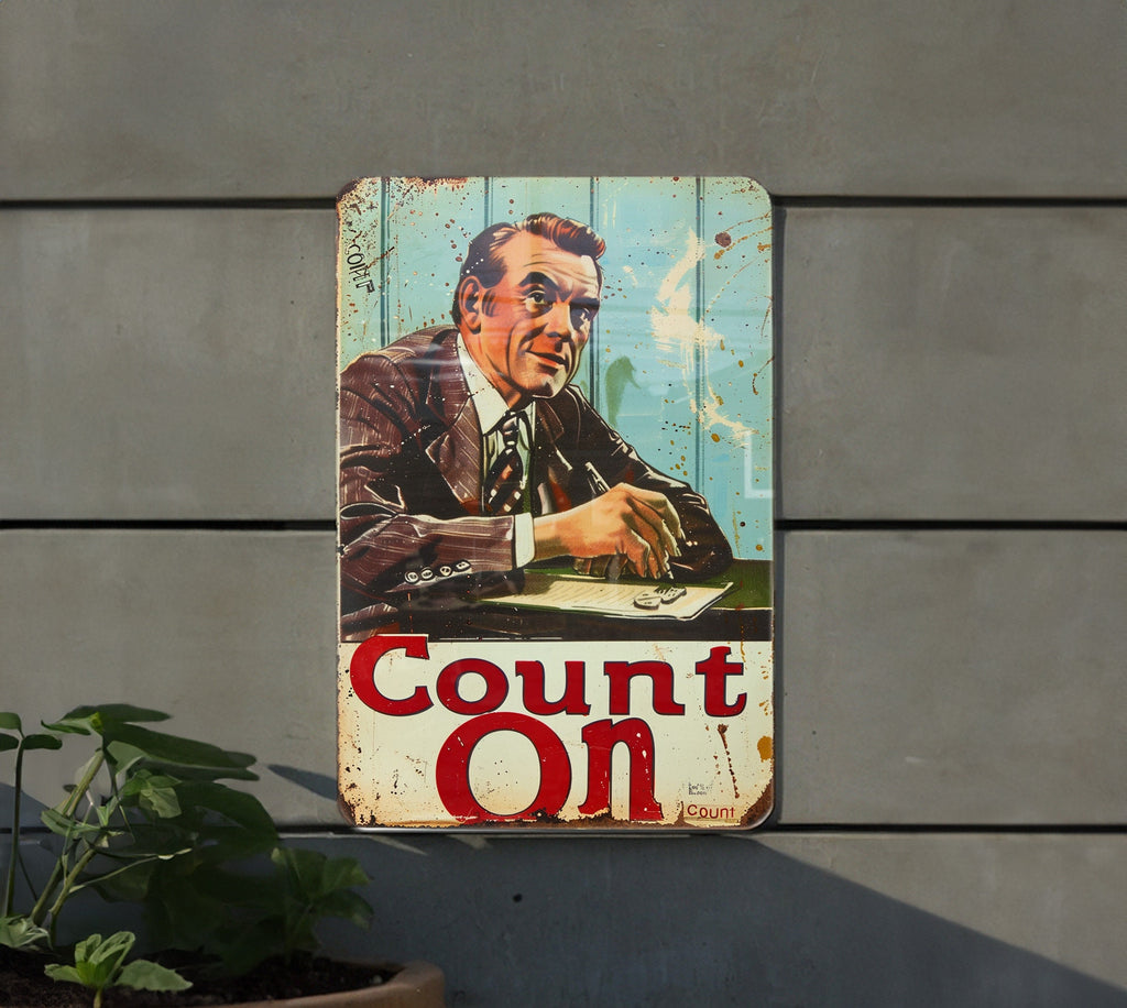 Vintage Accountant Sign, Metal Wall Decor, Office Art, Retro Accountant Gift, Home Office Sign — photo 2