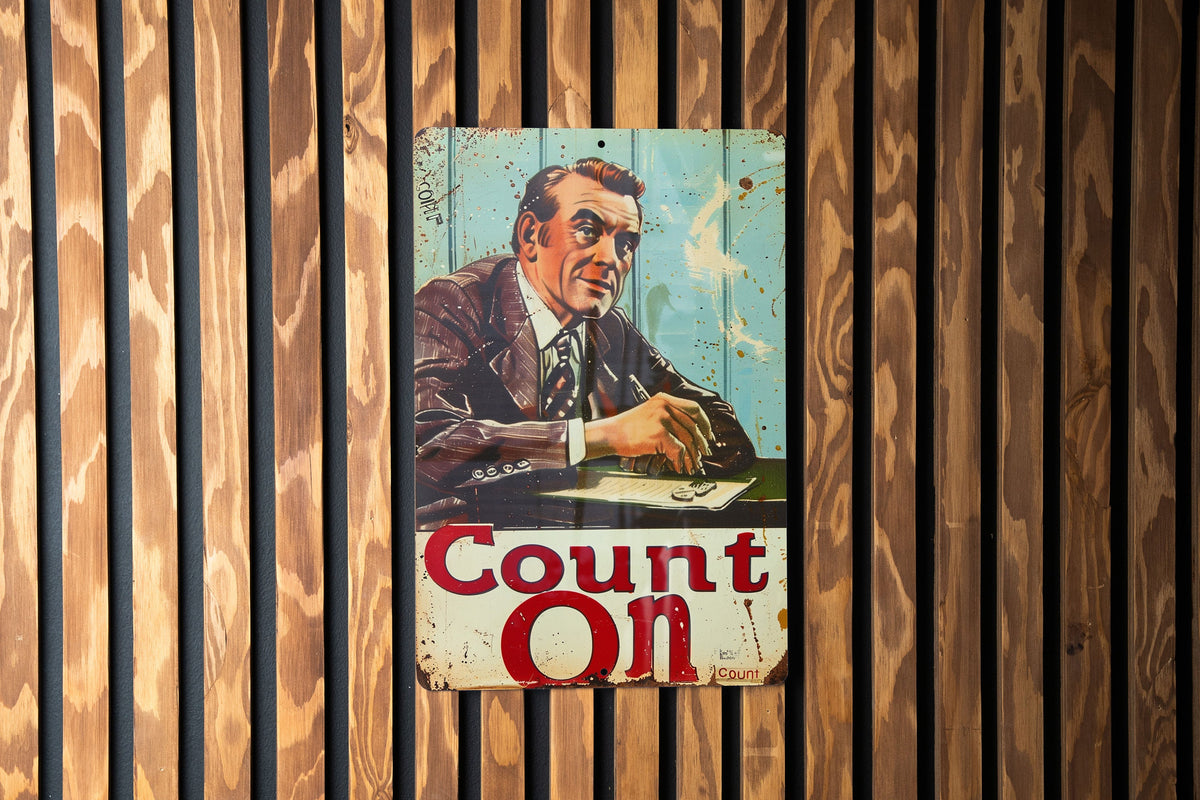 Vintage Accountant Sign, Metal Wall Decor, Office Art, Retro Accountant Gift, Home Office Sign — photo 3