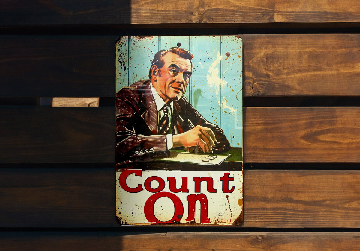 Vintage Accountant Sign, Metal Wall Decor, Office Art, Retro Accountant Gift, Home Office Sign — photo 4