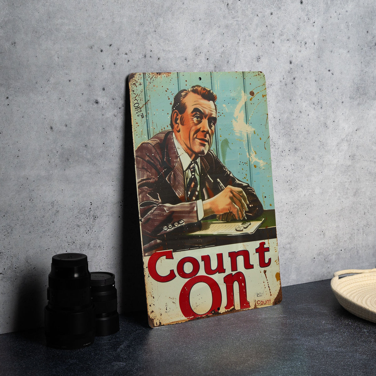 Vintage Accountant Sign, Metal Wall Decor, Office Art, Retro Accountant Gift, Home Office Sign — photo 5