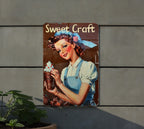 Vintage Aluminum Sign, Chocolatier Sweet Craft, Artisanal Delights, Metal Wall Decor, Craft Sign — photo 5