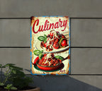 Tuscan Cooking Art Metal Sign, Culinary Art Decor, Italian Flavors, Vintage Kitchen, Gift Idea — photo 2