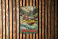 Vintage Tin Sign for Rafting Enthusiasts, Metal Sign, Ride Rapids, Rafting Decor, Wall Art — photo 1