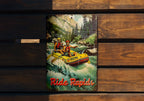 Vintage Tin Sign for Rafting Enthusiasts, Metal Sign, Ride Rapids, Rafting Decor, Wall Art — photo 2