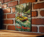 Vintage Tin Sign for Rafting Enthusiasts, Metal Sign, Ride Rapids, Rafting Decor, Wall Art — photo 3