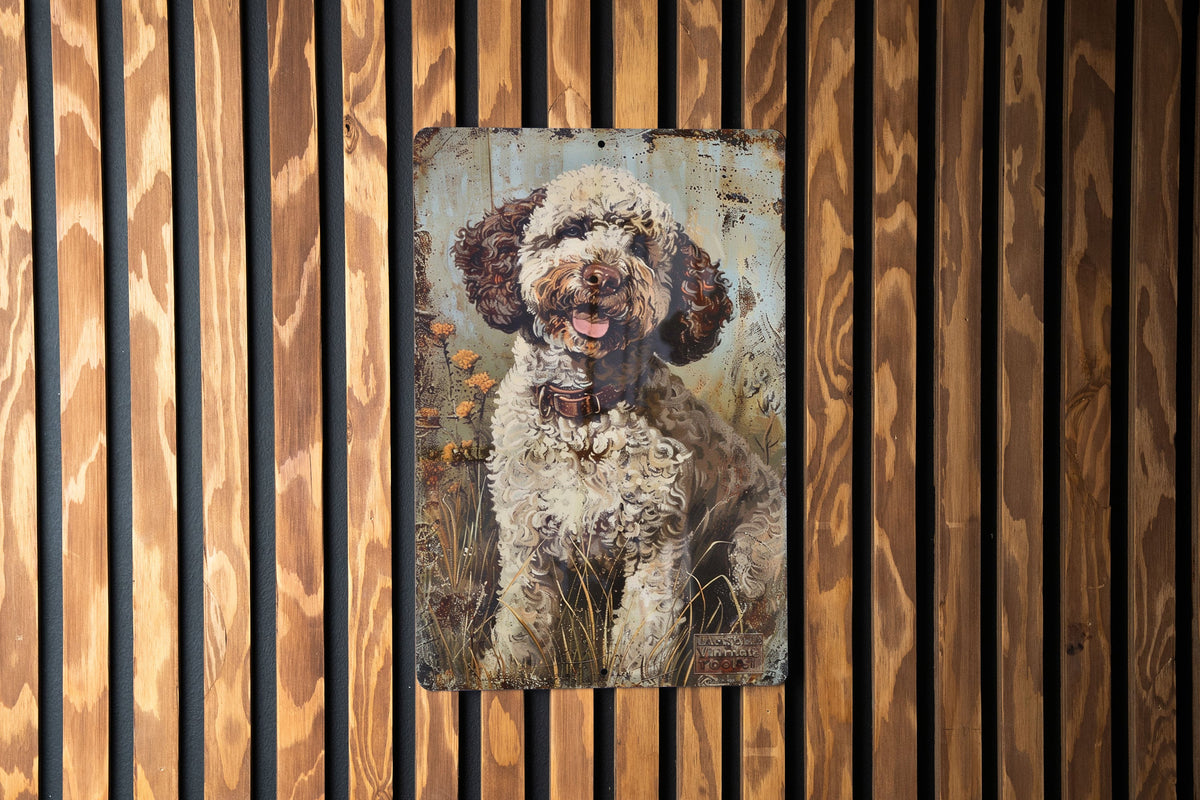 Lagotto Romagnolo Vintage Metal Sign, Dog Lover Gift, Rustic Home Decor, Pet Wall Art, Unique Present — photo 3