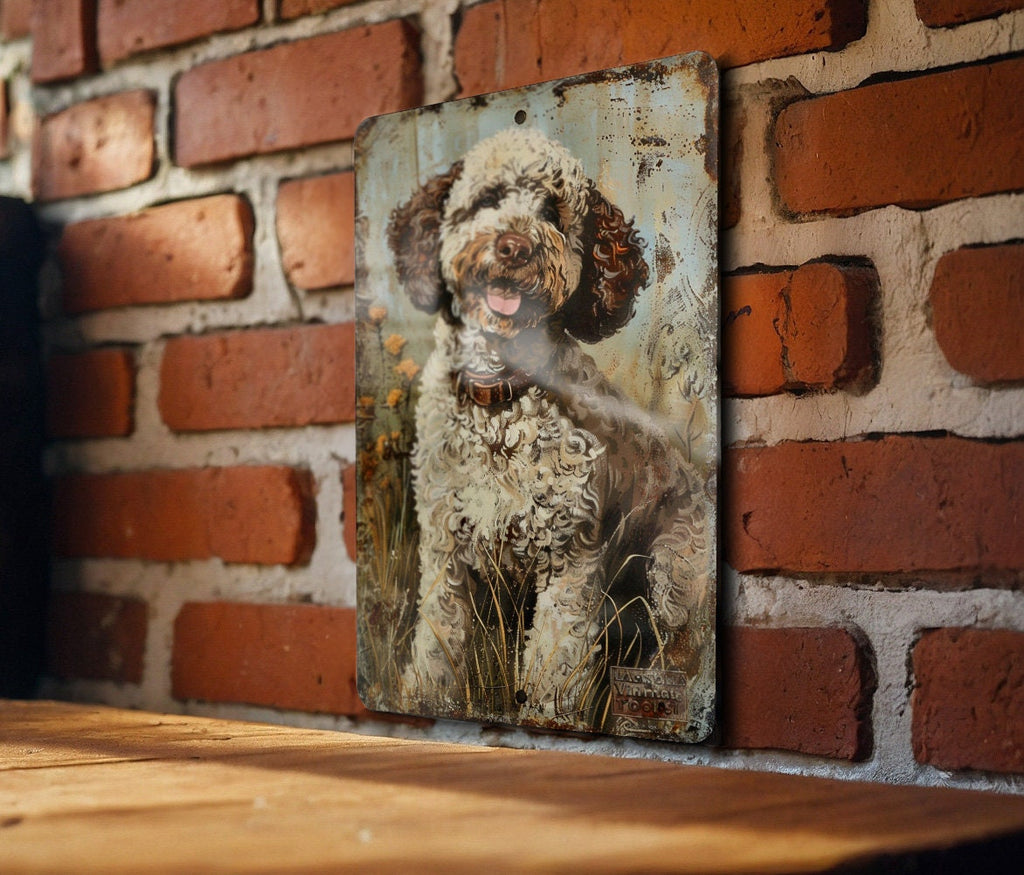 Lagotto Romagnolo Vintage Metal Sign, Dog Lover Gift, Rustic Home Decor, Pet Wall Art, Unique Present — photo 4