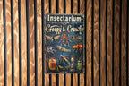 Insectarium Metal Sign, Creepy Crawly Decor, Vintage Style Insects, Aluminum Wall Art, Habitat Display — photo 3