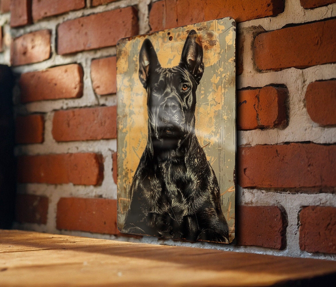 Perro de Presa Canario Metal Sign, Vintage Style Decor, Funny Dog Sign, Wall Art, Gift Idea — photo 1